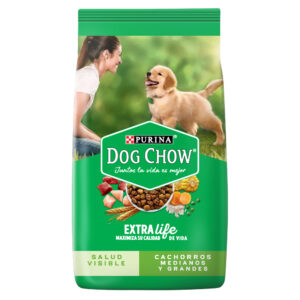 DOG CHOW CACHORROS MEDIANOS Y GRANDES (CARNE Y POLLO)