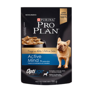 PROPLAN ALIMENTO HÚMEDO ACTIVE MIND (POLLO EN SALSA)