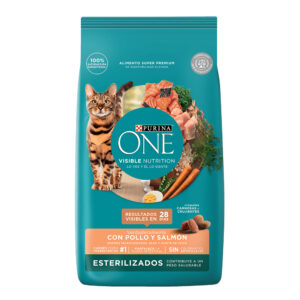 PURINA ONE ESTERILIZADOS POLLO Y SALMÓN